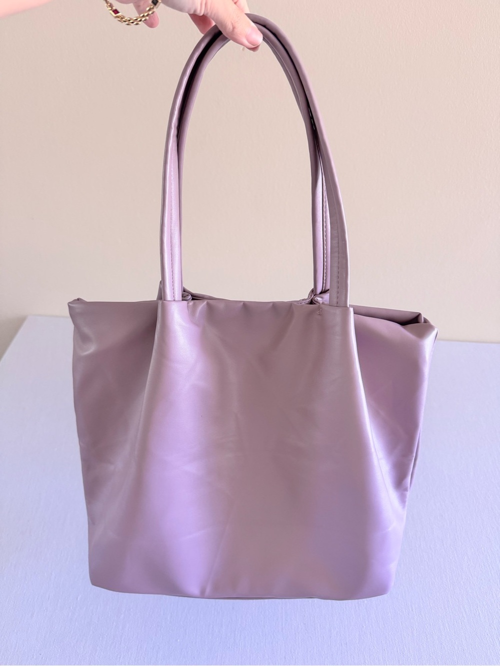 Neiman Marcus Mauve/Purple Tote Bag
